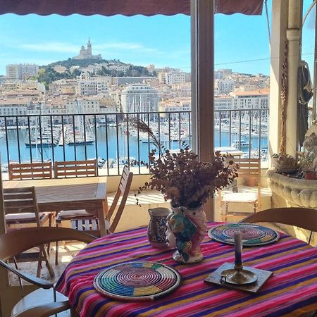 Grand T2 Surplombant Le Vieux Port Marseille Lägenhet Exteriör bild