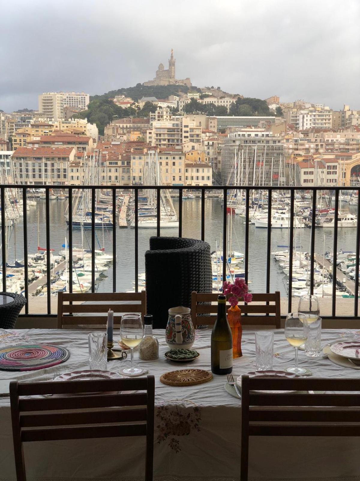 Grand T2 Surplombant Le Vieux Port Marseille Lägenhet Exteriör bild