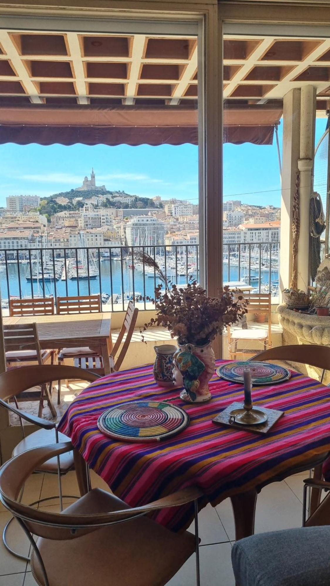 Grand T2 Surplombant Le Vieux Port Marseille Lägenhet Exteriör bild