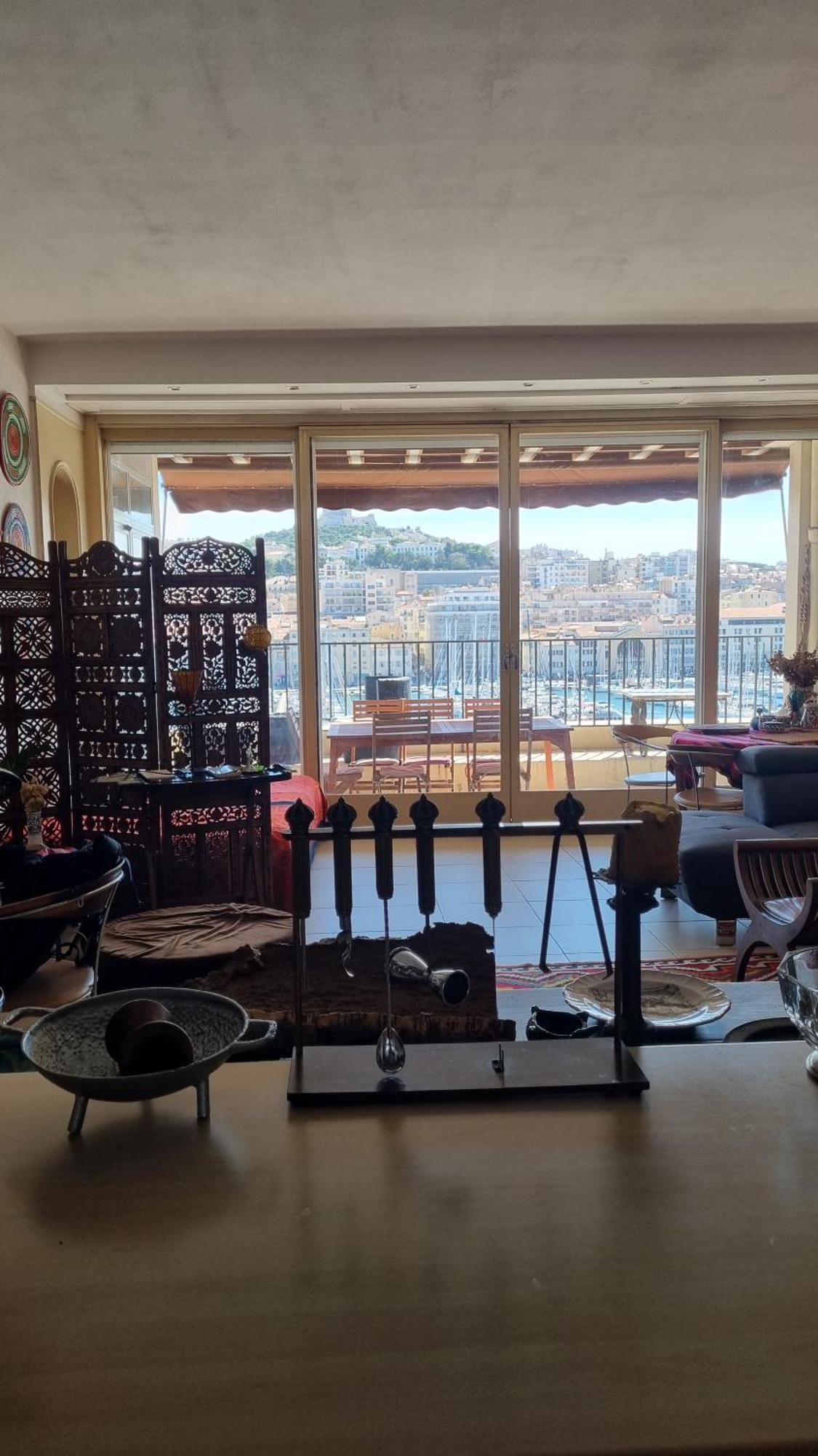 Grand T2 Surplombant Le Vieux Port Marseille Lägenhet Exteriör bild